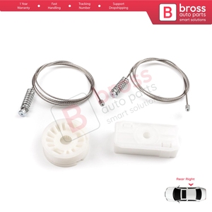 BWR1152ชุดซ่อมกระจกหน้าต่างด้านหลังขวาสำหรับ A4 S4 B6 B7 8H7 8HE 2002-2009 8H0839398 2ประตู CC Cabriolet - Product Image 3