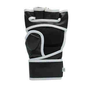 Solid Color Half-Finger Leather <b>Gloves</b> for <b>Boxing</b> <b>and</b> MMA Custom Logo <b>Martial</b> <b>Arts</b> Wear - Product Image 6