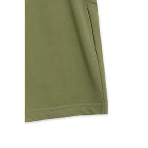 Pantalones Cortos Chino Terry de Diseño Personalizado con Cintura Elástica, Estilo Bermuda Jogger, Tejido de Punto con Técnicas de Estampado Oscuro, Color Oliva, Tallas S-XL - Product Image 2