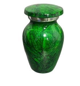<b>Small</b> <b>Urn</b> <b>for</b> <b>Human</b> <b>Ashes</b> - Handcrafted Mini Cremation <b>Urns</b> <b>for</b> <b>Ashes</b> - Perfect <b>Urn</b> <b>for</b> Men & Women (Green, <b>Small</b>) - Product Image 1