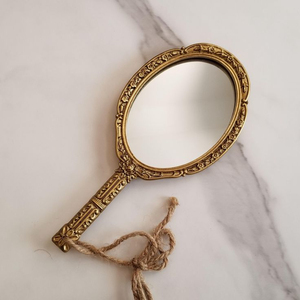 Espejo de mano para maquillaje personal, tocador, espejo de mano portátil de viaje, diseño fabuloso de metal, espejo de mano de forma personalizada a bajo precio - Product Image 2