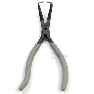 INTENSE SURGICAL High <b>Precision</b> Stainless Steel Hair Extension Pliers Microlink Bead Remover Lightweight Reusable Grey <b>Tool</b> - Product Image 1