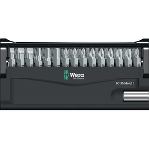 WERA 30-Piece Assorted Bit Check 30 Metal <b>Screwdriver</b> 1 Slotted/PH/PZD/TX/6-Point Bit Assortment - Product Image 4
