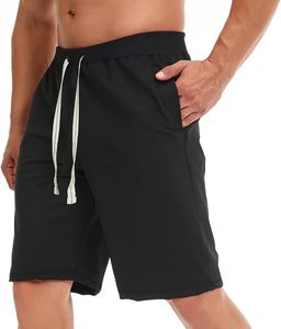 New Design Summer Wear <b>Men</b> Casual Quick Dry <b>Shorts</b> Lightweight <b>Knee</b>-<b>Length</b> Drawstring <b>Shorts</b> with Pockets Great for Gym Workout - Product Image 2