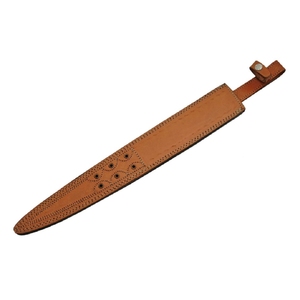 Hermosa espada de caza de acero de Damasco de nuevo diseño de alta calidad hecha a mano personalizada con cubierta de cuero - Product Image 5