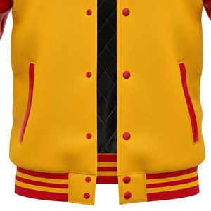 Nouvelle veste d'hiver pour homme sur mesure, manches en cuir, style varsity - Product Image 5