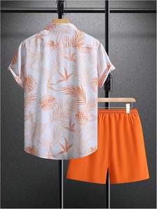 Nouveau plus exigeant hommes décontracté Shorts ensemble à manches courtes t-shirt Shorts survêtement ensemble hommes marque vêtements 2 pièces ensembles - Product Image 3