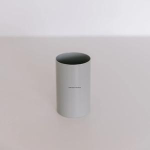 Florero de Metal con acabado Gris, forma de cilindro, aspecto real para el hogar, sala de estar, vajilla, decoración, jarrones florales - Product Image 2