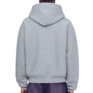เสื้อฮู้ดผู้ชายผ้าฝ้าย100% ใส่สบายแบบมินิมอลลิสต์เงางามนุ่มและทันสมัยสำหรับสวมใส่สบายทุกวันในฤดูหนาว - Product Image 3