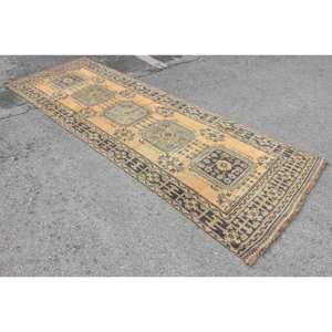 พรมขนสัตว์11.5ft สีดำสีเบจคลาสสิกงานเย็บปะแบบตุรกีงานแฮนด์เมดสำหรับห้องนั่งเล่นข้างเตียงทรงสี่เหลี่ยมผืนผ้าห้องโถงน้ำยาง - Product Image 2