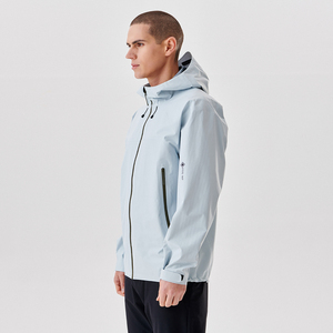 Chaquetas de hombre de moda de talla grande personalizadas, chaqueta cortavientos ligera de golf en blanco impermeable informal para hombre, ropa de calle informal - Product Image 4