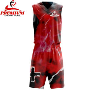 Vente en gros de kit de basket-ball personnalisé Nouveau design, uniforme à séchage rapide pour hommes par sublimation, maillot et short, uniforme de basket-ball OEM - Product Image 1