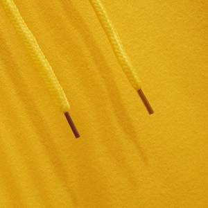 Sudadera con capucha de manga larga para mujer de calidad superior, tejido transpirable, logotipo personalizado, cuello amarillo con capucha, sudadera frontal de invierno - Product Image 5