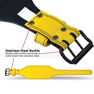 High Quality Gym Belt Custom Logo <b>Back</b> <b>Support</b> Fitness Bodybuilding Weight Lifting Belt Cowhide Leather belt - Product Image 5