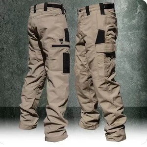 Resistant <b>Work</b> Pant Man Multi-pocket Straight <b>Cargo</b> Trousers Outdoor Jogging Tactical Pants Spring Autumn Casual Trousers - Product Image 2