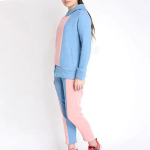 Conjunto de chándal de 2 piezas con capucha informal para mujer, sudadera y pantalones transpirables ecológicos, ropa deportiva - Product Image 3