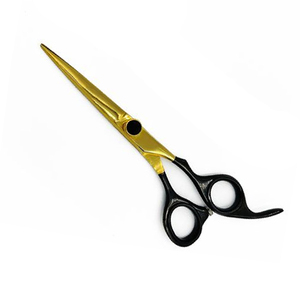 Kit de ciseaux de barbier pour la coupe de cheveux en salon, comprenant des ciseaux à effiler et des ciseaux droits - Product Image 5