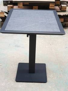 Allwetter Bistro Restaurant Möbel Outdoor Langlebige Sinter stein Hotel möbel Dunkelgrau Coffee Cafe Tisch Arbeits platte - Product Image 5
