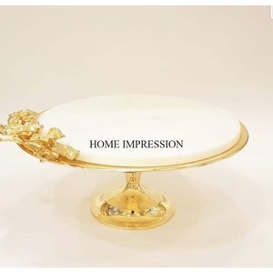 Nhôm Đúc Ưa Thích Nhất Hoa Độc Đáo Và Lá Thiết Kế Khung Với 2 Tier Sôcôla Phục Vụ Tấm Trong Ấn Tượng Giá - Product Image 6