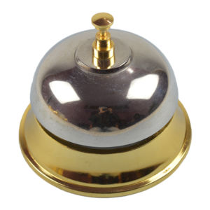 Diseño de acabado pulido brillante, campana de escritorio, diseño decorativo de Metal de latón, lo mejor para diseño de decoración de escritorio de oficina, campana redondeada - Product Image 1