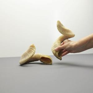 แตรแกะแท้คู่แตรดิบธรรมชาติสำหรับตกแต่งและงานฝีมือ - Product Image 4