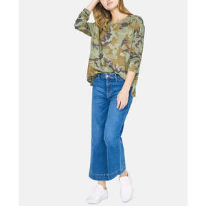 T-shirt da donna Sanctuary Carlee Camo Verde Minerale Taglia Large Traspirante - Product Image 3