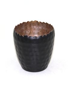 Haute qualité fer rond votif feuille d'or couleur Antique nouveau Design bougie pot pour salon décoration à la main - Product Image 2