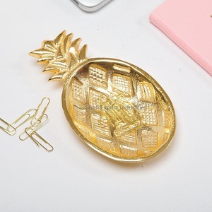 Cuenco de aluminio para servir con forma de Granada en plato de fruta seca de Color dorado para cuencos decorativos de mesa de comedor - Product Image 5