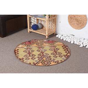 พรมสไตล์ตุรกีโบราณขนาด3.1 x สีส้มแดงแบบคลาสสิก3.1ft ถักทอลายขนสัตว์วัสดุขนสัตว์ความหนา10มม. สำหรับวัยรุ่น - Product Image 3