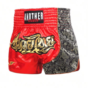 กางเกงขาสั้น MMA แบบยืดได้สำหรับผู้ชายปรับแต่งได้แบบเต็มรูปแบบอุปกรณ์ชกมวยรีไซเคิล - Product Image 1