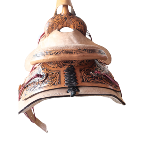 Beautiful New Western Genuine Leather Rider's Trust Comfortable Buffalo Leather <b>Saddle</b> for Barrel Racing Endurance Any Size - Product Image 3