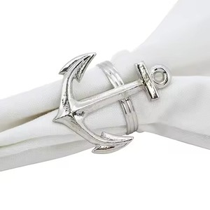 Anneau de serviette en laiton, design circulaire, porte-mouchoirs classique en or - Product Image 6