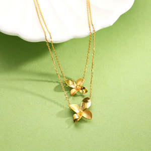 Modern Gold <b>Layered</b> <b>Fashion</b> <b>Necklace</b> - Product Image 6