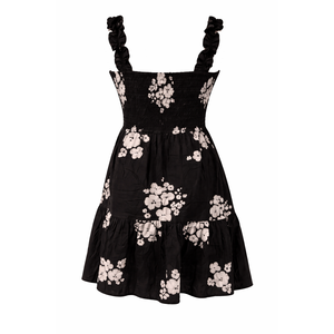 Vestido Mini sin Mangas con Estampado Floral, 100% Algodón, Estilo Gótico, Elegante, para Oficina, con Volantes, Transpirable, Tallas XS-5XL - Product Image 6