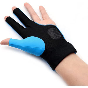 Gants de billard de snooker professionnels en gros, légers, avec sangle de poignet réglable, antidérapants, doux, respirants, unisexes - Product Image 2
