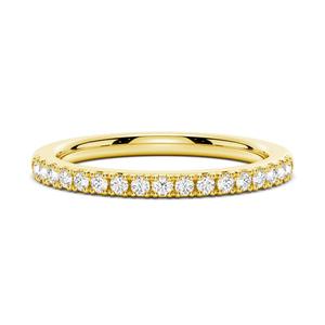 Bague de fiançailles en moissanite taille princesse avec halo caché, plaqué or 18 carats et rhodium, sertie à griffes, coupe excellente, élégante et raffinée - Product Image 4