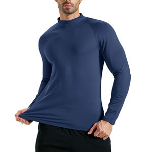 Chemise de compression sur mesure de haute qualité pour hommes, séchage rapide, coupe ajustée, respirante, pour la salle de sport, l'entraînement, couche de base, vêtements de sport - Product Image 3