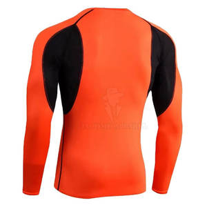 Men's Regular Sleeve Compression Workout T-<b>Shirts</b>-Spandex/Polyester Quick Dry & <b>Moisture</b>-<b>Wicking</b> Wholesale Fitness Clothing - Product Image 4