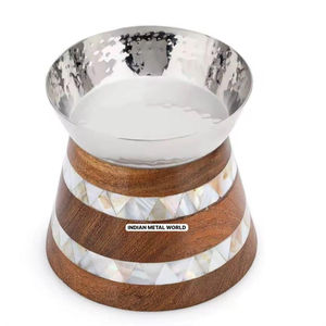 Brûleur Bakhoor en métal de qualité créative en bois et nacre Mabkhara porte-encens pour la maison hôtel et centres de villégiature à bas prix - Product Image 5