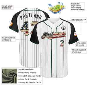 Uniforme de Béisbol Personalizado de Manga Corta para Hombre, de Alta Calidad, Impresión Digital, Transpirable, de Secado Rápido, Antibacteriano, Jersey de Poliéster - Product Image 3