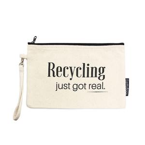 Bolsa de maquillaje de lona personalizada al por mayor bolsa de cosméticos de algodón con cremallera personalizada con logotipo impreso bolsas de compras - Product Image 6