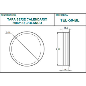 Cubierta de 50 mm de la serie del calendario de la TEL-50 - Product Image 4