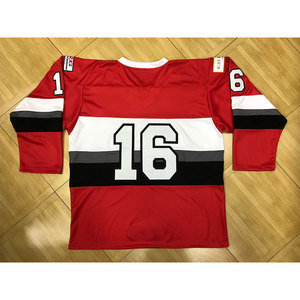 Maillot de hockey sur glace sublimé de haute qualité - 100% polyester respirant, séchage rapide, léger, couleurs et logos personnalisés, vêtements d'équipe, sport - Product Image 6