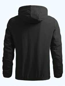 Veste coupe-vent pour homme, nouvelle arrivée, noire, à capuche, d'hiver, matelassée, brillante, rembourrée, épaisse, style streetwear pour homme - Product Image 2