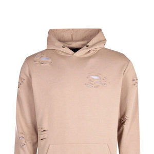 Clothing Manufacturers Custom Winter Hoodie Heavy Weight 100% Cotton Rips Distressed Embroidery Patch Logo Acid Wash hoodie Men - Product Image 2