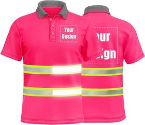 Jersey 100% coton haute visibilité pour T-Shirt personnalisé votre LOGO solide séchage rapide vêtements de travail de construction de sécurité - Product Image 5