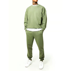 ชุดวอร์มผ้าฟลีซสำหรับผู้ชาย, ชุดวอร์มผ้าฝ้ายผสมนุ่มใส่สบายเหมาะสำหรับฤดูหนาว - Product Image 1