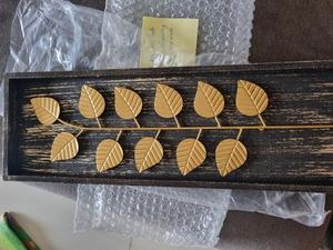 Fábrica de decoración del hogar de estilo americano, venta al por mayor, arte de la pared dorado de Metal, decoración de hierro forjado, diseño creativo de Metal, colgante de pared de alta calidad - Product Image 4