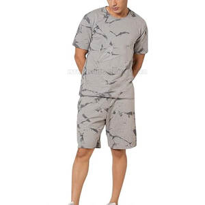 กางเกงขาสั้นและเสื้อเชิ้ตลำลองผ้าฝ้ายผู้ชายสำหรับฤดูร้อน-ตัวเลือกการออกแบบที่กำหนดเอง - Product Image 1