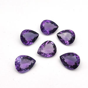 พลอยอะมีทิสต์ธรรมชาติ 10 เม็ด ขนาด 17x14x7 มม. เจียระไนทรงหยดน้ำ น้ำหนัก 87.25 กะรัต คุณภาพสูง พร้อมรูด้านบน ราคา 421 ดอลลาร์สหรัฐ - Product Image 5